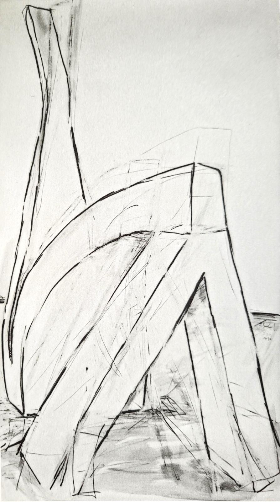 Franz Bernhard, Zeichnung Werkverzeichnis F-36-90, 200 cm x 110 cm, Preis auf Anfrage, SüdWestGalerie