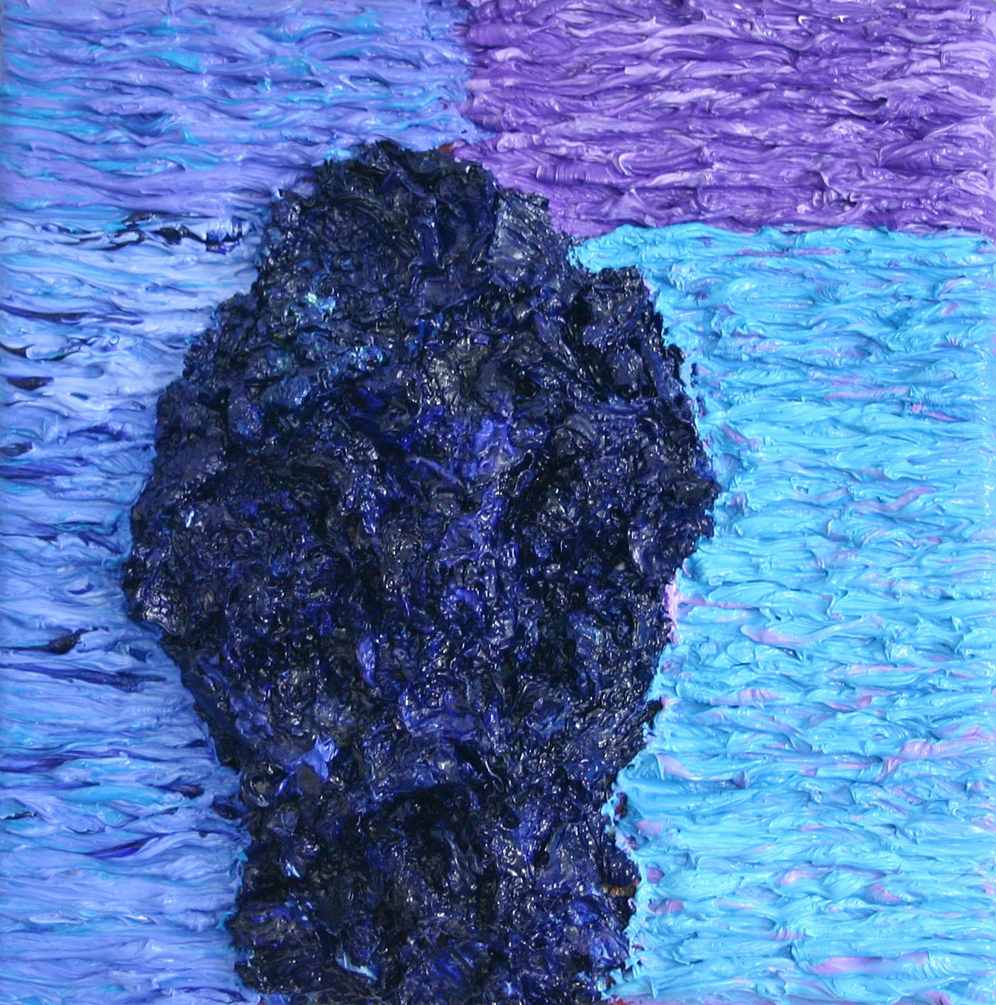 Harry Meyer, Kopf auf Leinwand, Öl auf Leinwand, 20 cm x 20 cm, Preis auf Anfrage, mey028kü