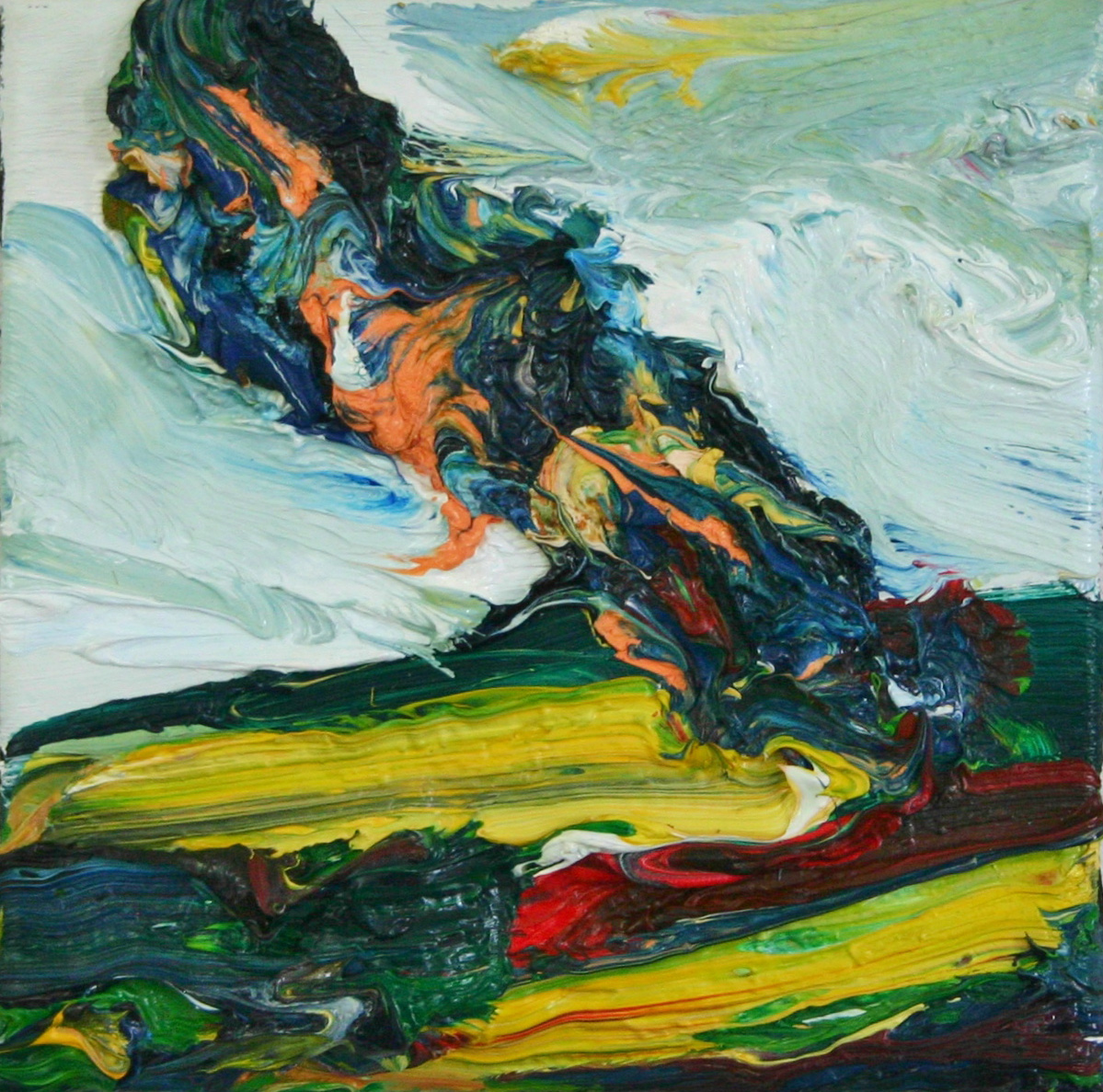 Harry Meyer, RAUCH, 2006, Öl auf Leinwand, 20 cm x 20 cm, Preis auf Anfrage, mey011kü
