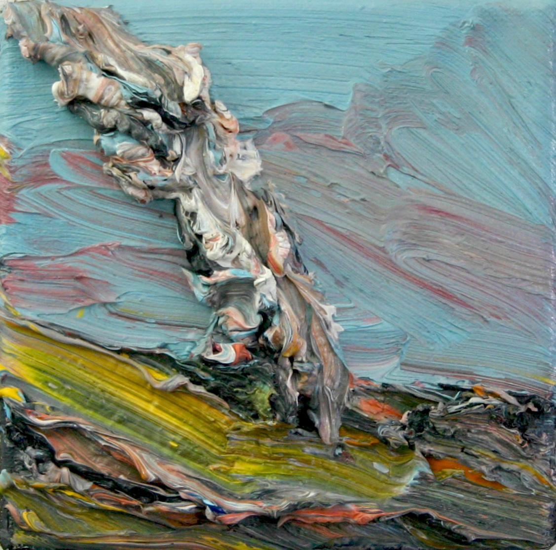 Harry Meyer, RAUCH, 2008, Öl auf Leinwand, 18 cm x 18 cm, Preis auf Anfrage, mey012kü