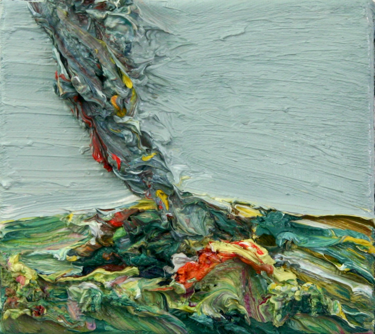 Harry Meyer, RAUCH, 2008, Öl auf Leinwand, 18 cm x 20 cm, Preis auf Anfrage, mey013kü