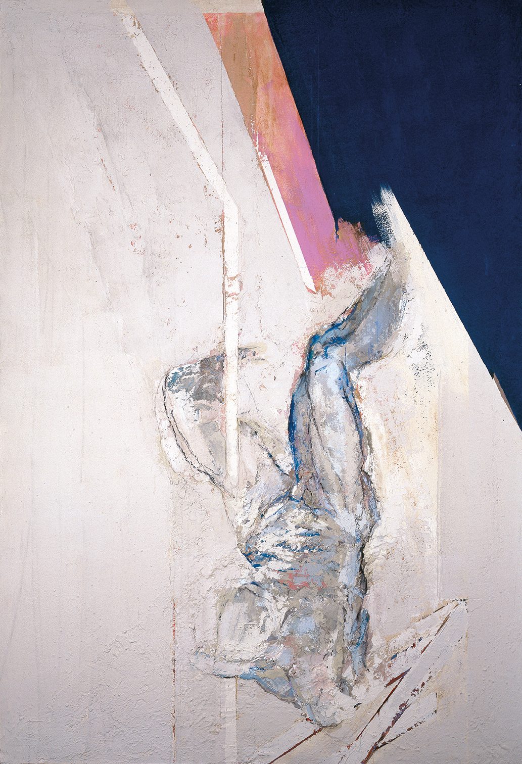 Rudolf Haegele, Dädalus (Ikarus), 1997, Mischtechnik, 220 cm x 150 cm