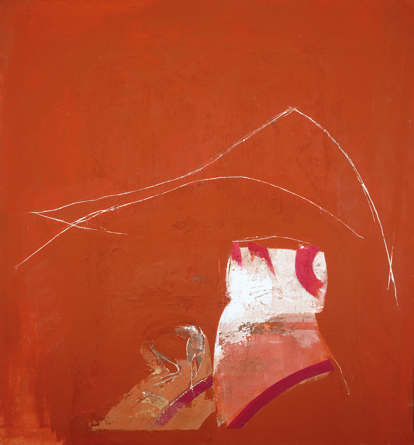 Rudolf Haegele, Schild der Athene, 1992, Mischtechnik, 156,5 cm x 145,5 cm, Preis auf Anfrage, Galerie Cyprian Brenner