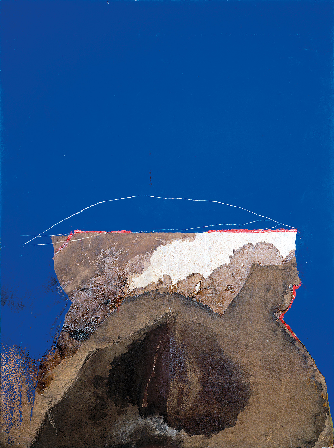 Rudolf Haegele, Zeugenberg, 1992, Mischtechnik, 131 cm x 97 cm , Preis auf Anfrage, SüdWestGalerie