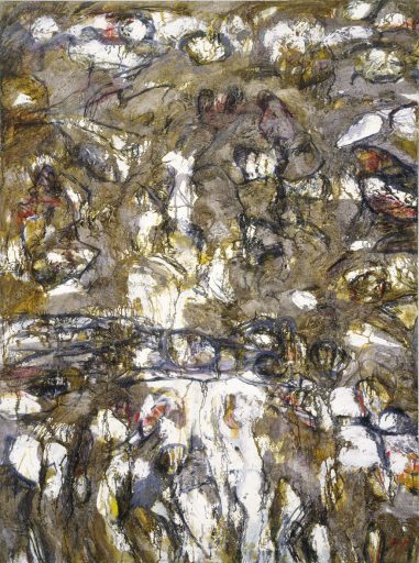Elke Wree, Dasein (E. Lasker-Schüler), 1995, Öl auf Leinwand, 160 cm x 120 cm, Preis auf Anfrage, Galerie Cyprian Brenner