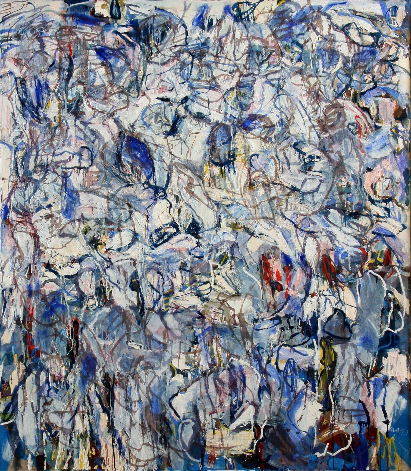 Elke Wree, Ferragosto, 1993, Öl auf Leinwand, 150 cm x 130 cm, Preis auf Anfrage, Galerie Cyprian Brenner
