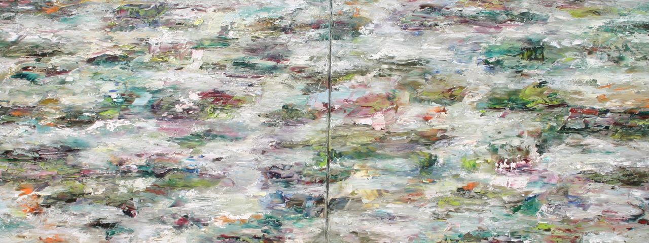 Rudi Weiss, Teich II, 15-16-2016, Öl auf Leinwand, 2x 80 cm x 100 cm, Preis: 5.500 €, wer014ko