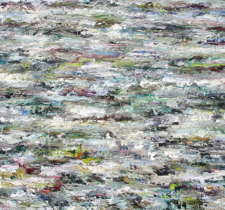 Rudi Weiss, Fluss, 17-2016 , Öl auf Leinwand, 140 cm x 150 cm , Preis: 6.000 €, wer018??