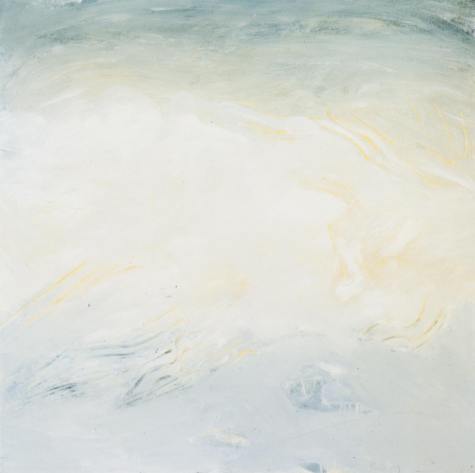 Elke Wree, Wolkenturbulenzen I, 2003, Öl auf Leinwand, 80 x 80 cm, Preis auf Anfrage