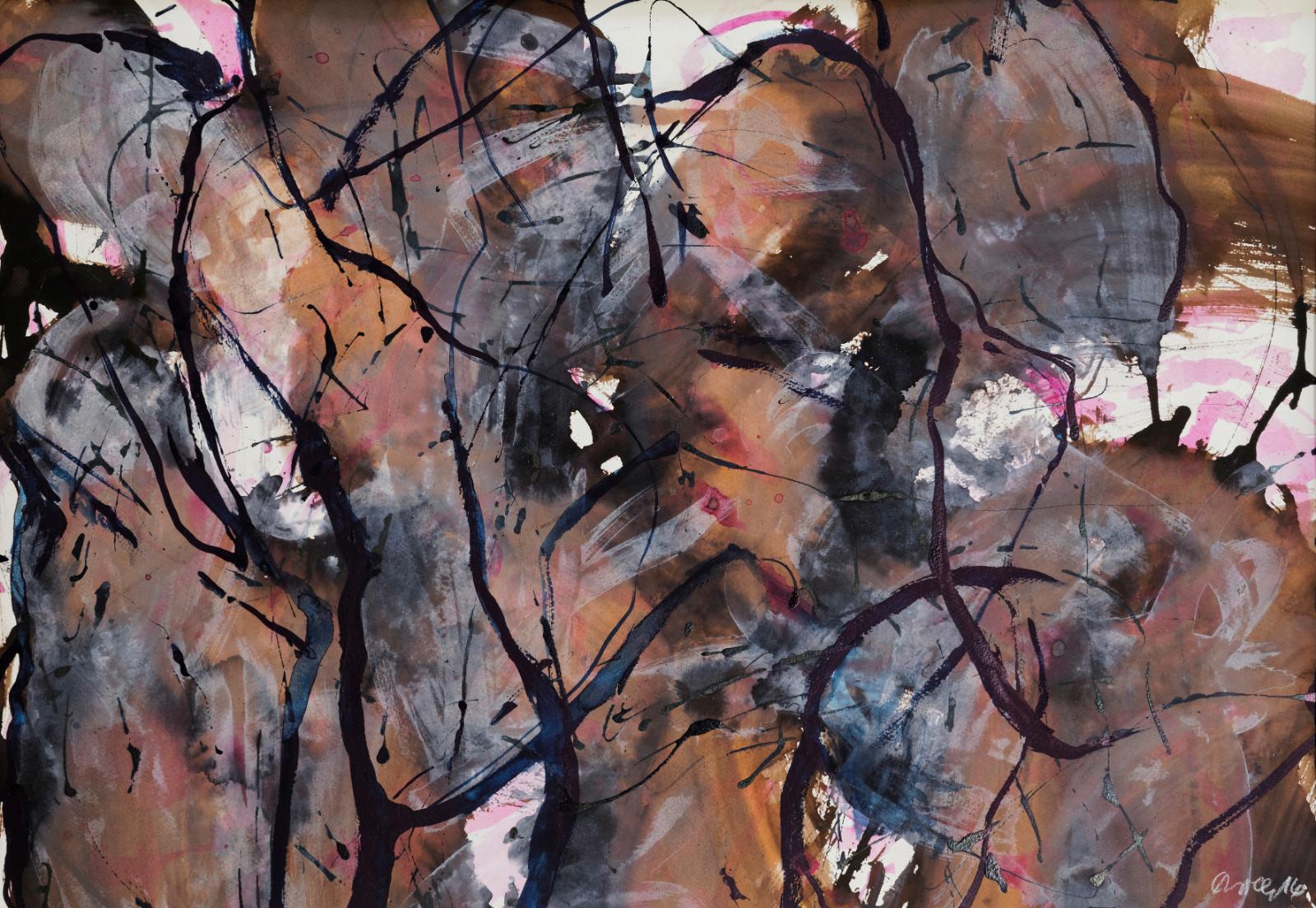 Elke Wree, Yamara, 2016, Tusche auf Papier, 57 cm x 77 cm, Preis auf Anfrage, SüdWestGalerie