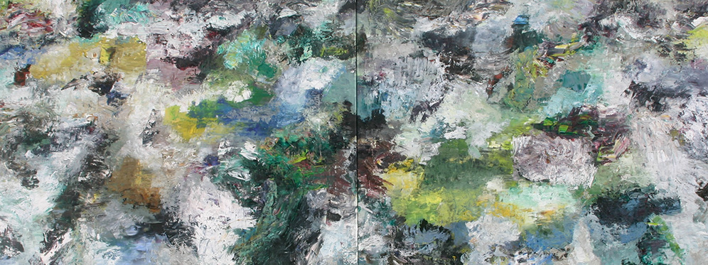 Rudi Weiss, Tipo, 20-21-2015, Öl auf Leinwand, 110 cm x 250 cm , Preis: 8.000 €, wer009kü