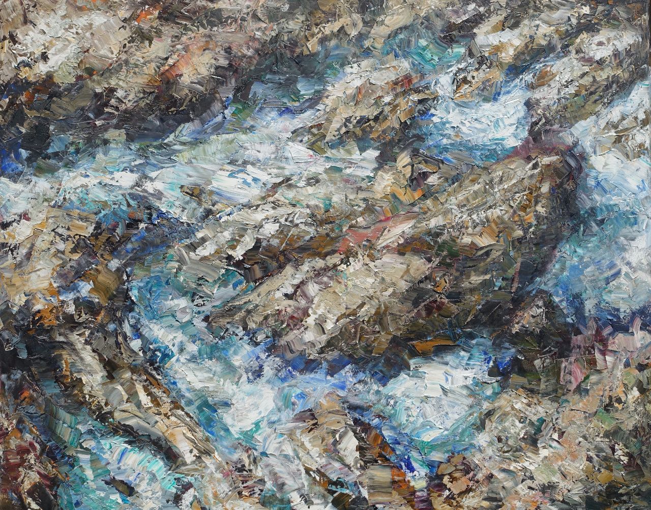 Rudi Weiss, Bretagne, 22-2011, Öl auf Leinwand, 80 cm x 100 cm, Preis: 3.200 €, wer033kü