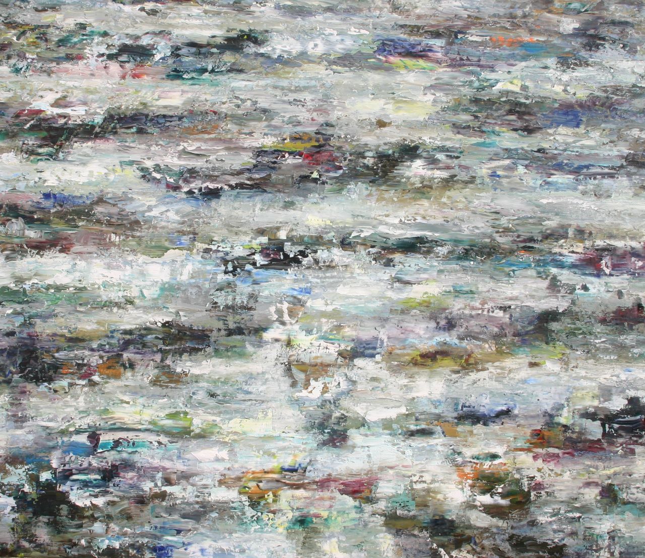 Rudi Weiss, Fluss, 24-2015, Öl auf Leinwand, 120 cm x 140 cm, Preis: 4.800 €, wer024kü