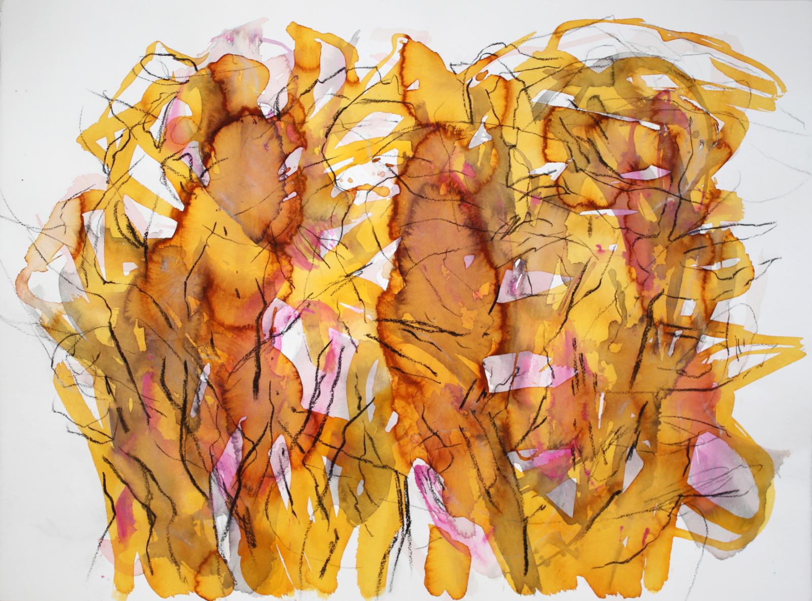 Elke Wree, Pacific Dusc, 2015, Tusche auf Papier, 57 cm x 77 cm, Preis auf Anfrage Galerie Cyprian Brenner