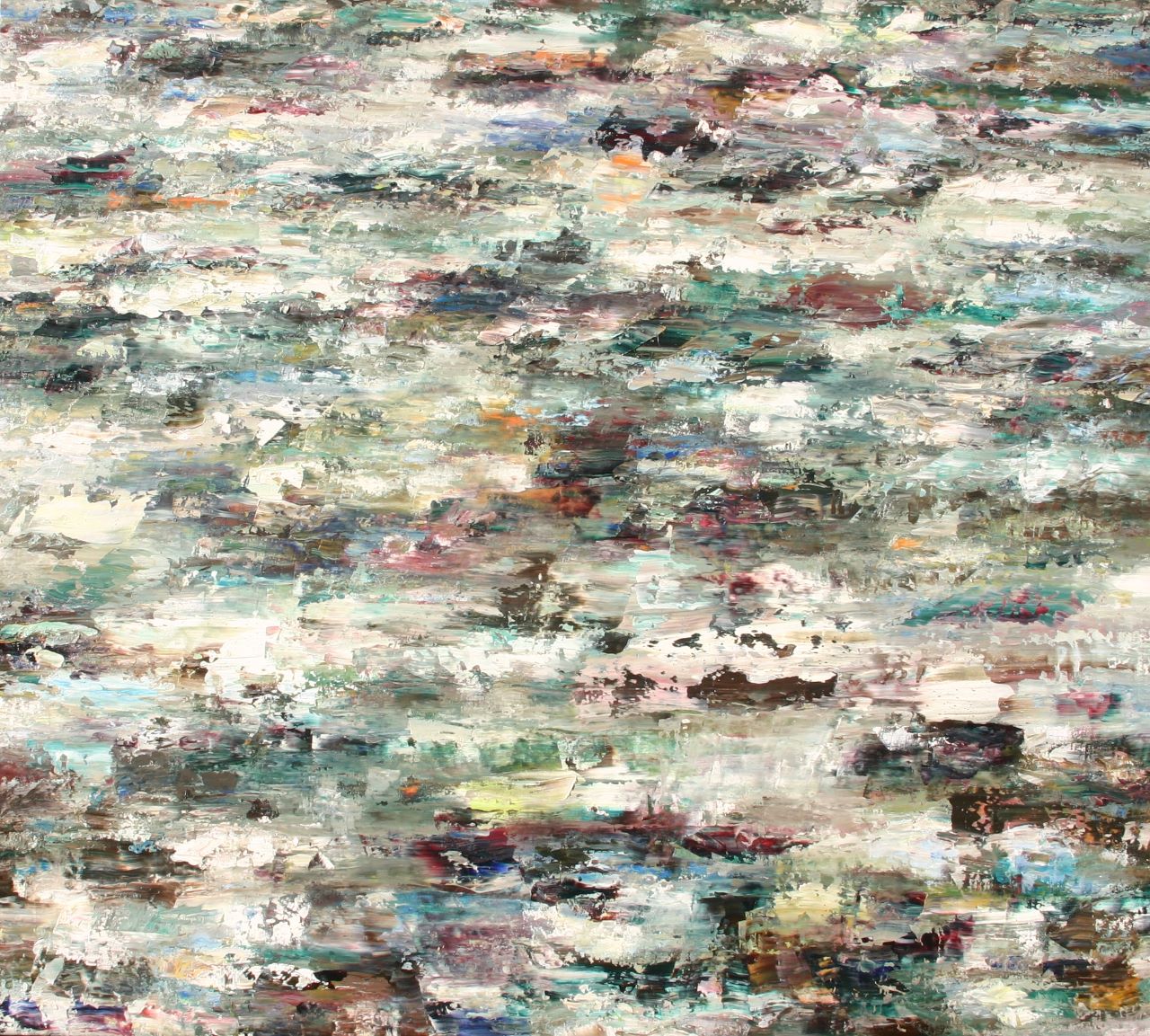Rudi Weiss, Fluss, 26-2015, Öl auf Leinwand, 130 x 145 cm, Preis auf Anfrage, wer026kü, SüdWestGalerie