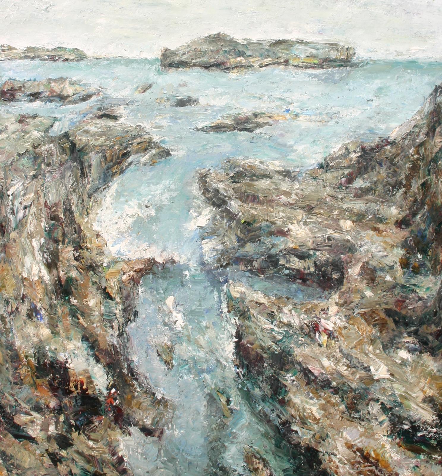 Rudi Weiss, Bretagne, 2022, Öl auf Leinwand, 150 x 140 cm, Preis auf Anfrage, wer011kü, SüdWestGalerie