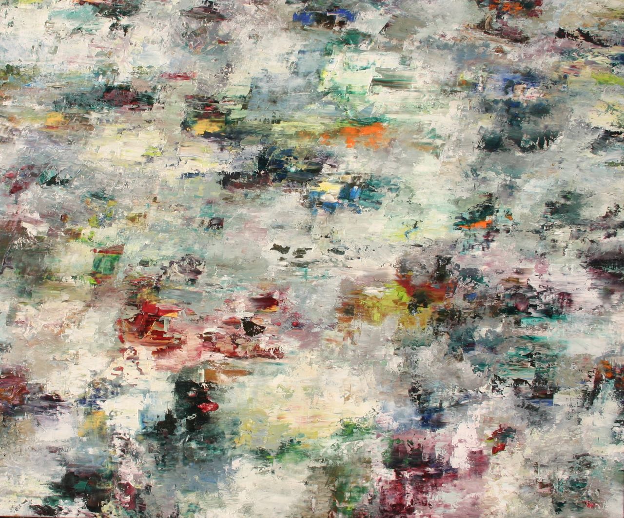 Rudi Weiss, Fluss, 27-2015, Öl auf Leinwand, 120 cm x 145 cm, Preis: 4.900 €, wer012kü