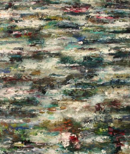 Rudi Weiss, Fluss, 4-2016  , Öl auf Leinwand, 145 x 120 cm, Preis auf Anfrage, wer032kü, SüdWestGalerie