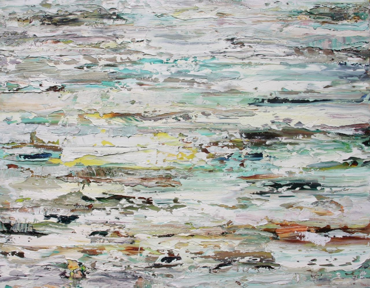 Rudi Weiss, Fluss, 6-2008, Öl auf Leinwand, 40 cm x 50 cm, Preis: 1.100 €, wer037??