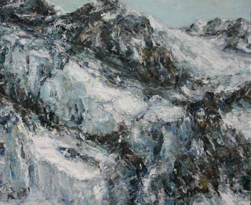 Rudi Weiss, Berge, 10-2015, Öl auf Leinwand, 120 cm x 140 cm, Preis auf Anfrage, wer019kü, SüdWestGalerie