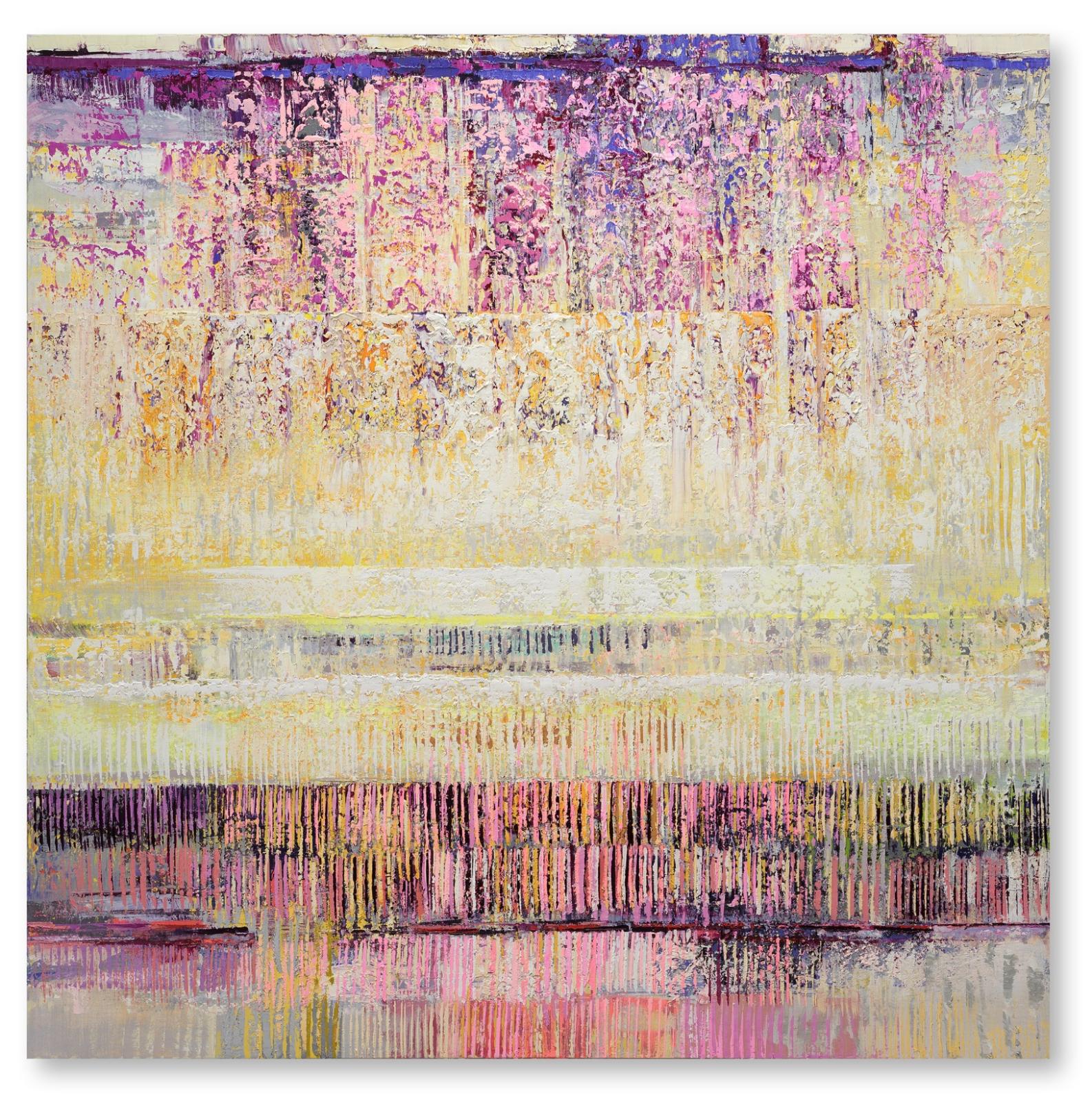 Bruno Kurz, Amber Shore 2 , 2019, 180 cm x 180 cm, Acryl, Öl auf Leinwand, Preis auf Anfrage, kub104kü