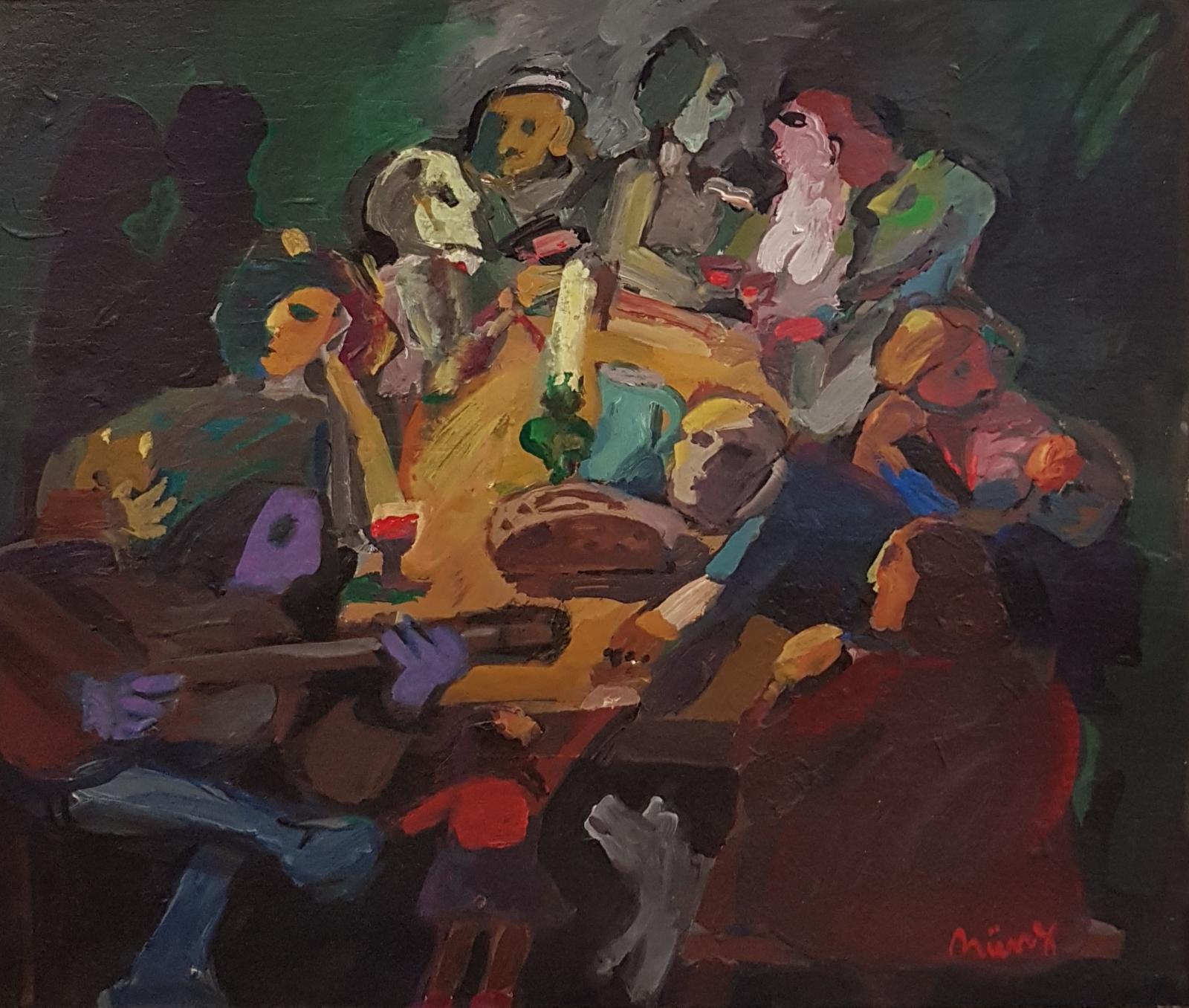 Hannes Münz, Brot und Wein, 1984, 54 cm x 64 cm, Preis: 1.500 €, SüdWestGalerie