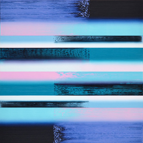Tanka: Fjord, 2019/2020, Öl auf Leinwand, 120 cm x 120 cm, Preis auf Anfrage