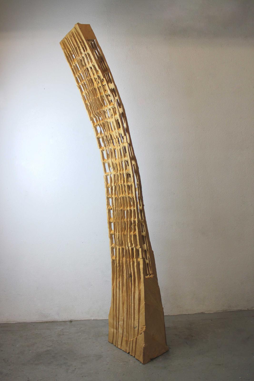 Armin Göhringer, o.T. (3), 2006, Platane, Eisen, 235 cm x 45 cm x 35 cm, Preis auf Anfrage, Galerie Cyprian Brenner