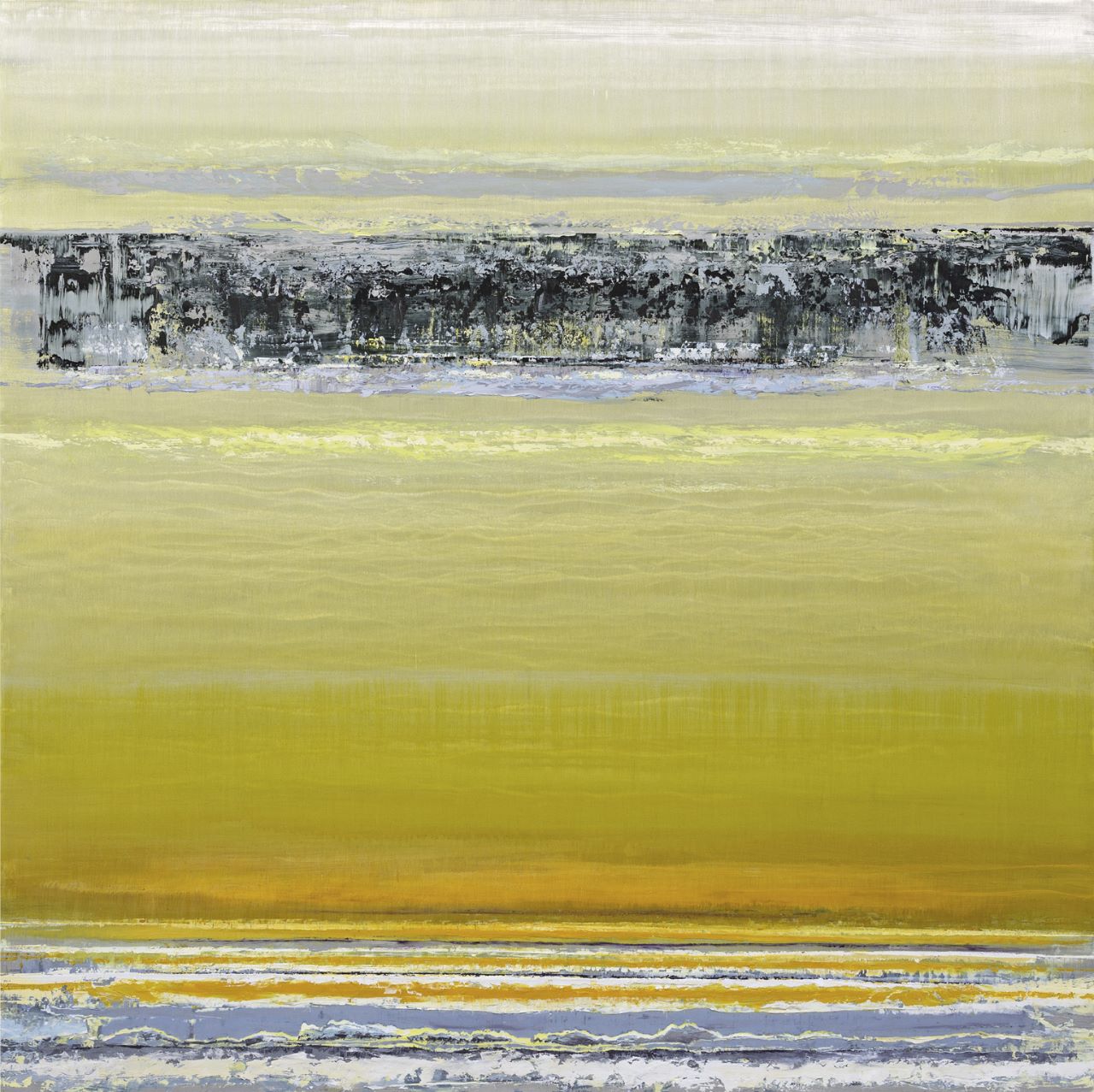Bruno Kurz, Bright Ice , 2014 , Acryl, Öl, Metall , 140  cm x 140 cm, verkauft!, kub028ve