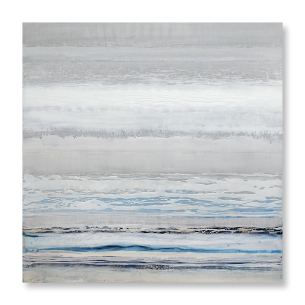 Bruno Kurz, Eis Meer 1, 2017, Acryl, Harz auf Metall, 140 cm x 140 cm, Preis auf Anfrage, kub075kü