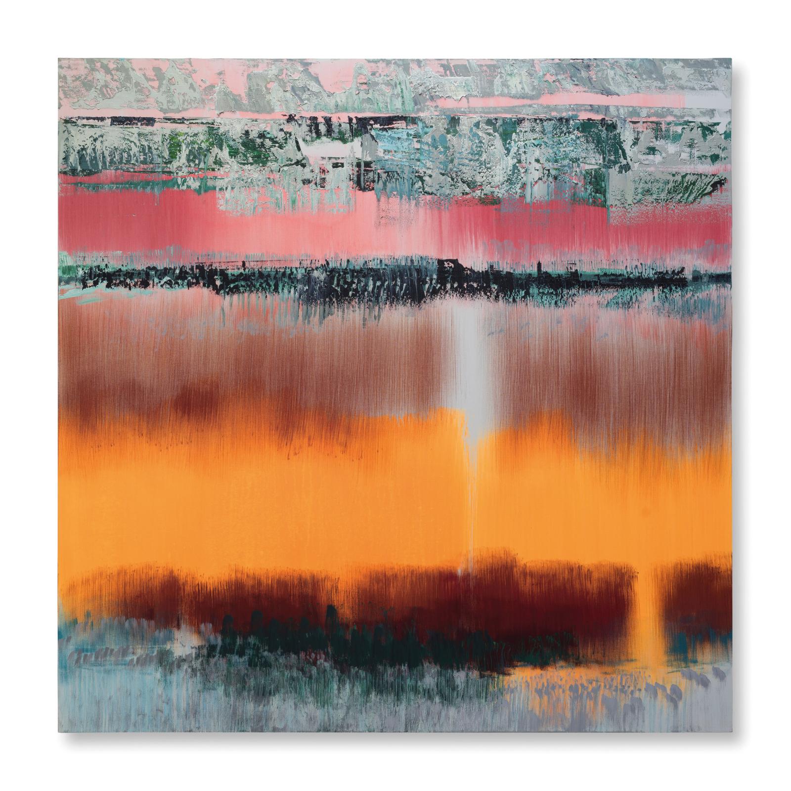 Bruno Kurz, Korona 3, 2018, Acryl, Öl auf Leinwand, 180 cm x 180 cm, kub100kü