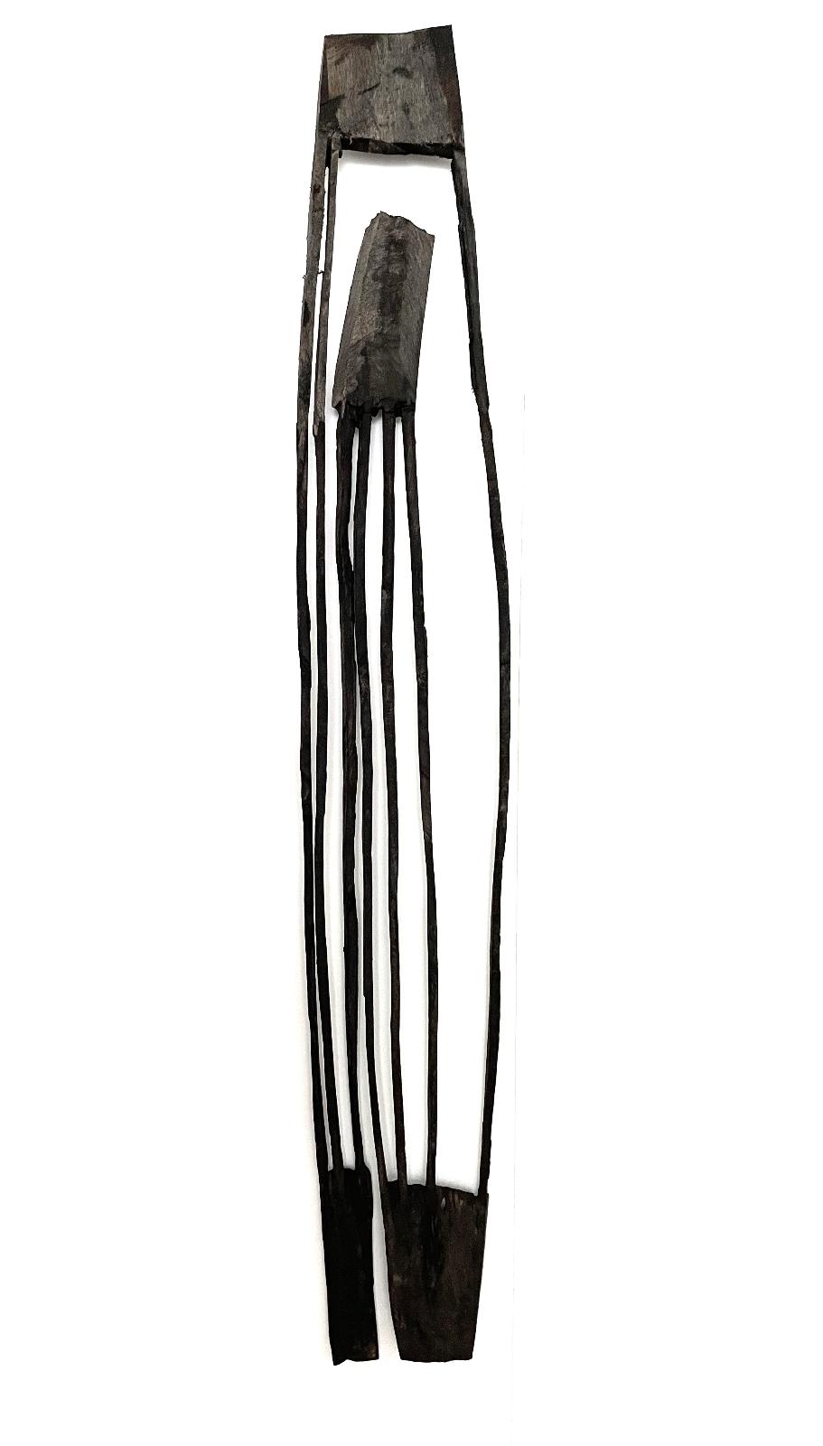 Armin Göhringer, o.T. (21), 2021, Holz geschwärzt, 186 cm x 30 cm x 3 cm, Preis auf Anfrage, Galerie Cyprian Brenner