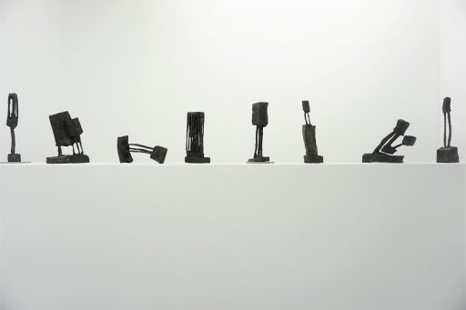 Armin Göhringer, Ansicht Miniaturen, Holz, geschwärzt, unterschiedliche Größen, Preis auf Anfrage