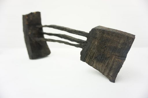 Armin Göhringer, Miniatur #3, Holz, geschwärzt, Höhe: ca. 11 cm, verkauft! agö009ve