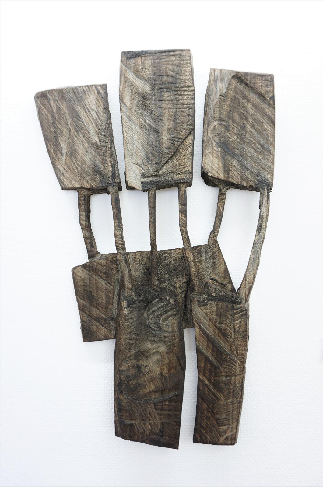 Armin Göhringer, o. T., 2020, Holz, geschwärzt, 60 cm x 32 cm x 4 cm, Preis auf Anfrage, agö015kü