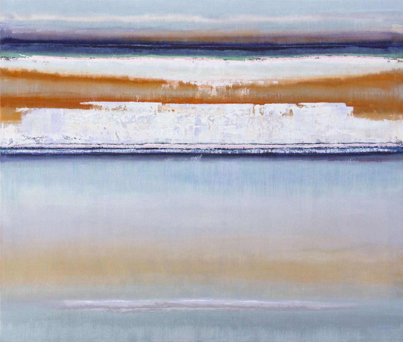 Bruno Kurz, Eismeer 2 , 2015 , Acryl, Öl auf Leinwand, 120 cm x 140 cm, Preis auf Anfrage, kub006kü