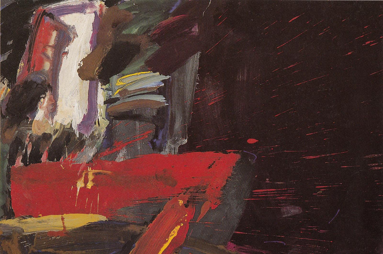 Hannes Münz, Ausblick, 1988, Kassein auf Papier, 50 cm x 70 cm, Preis: 1300 €, SüdWestGalerie