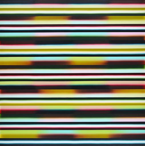 Vera Leutloff, Horizont: Jagd, 2007, Öl auf Leinwand, 180 cm x 180 cm, Preis auf Anfrage, Galerie Cyprian Brenner