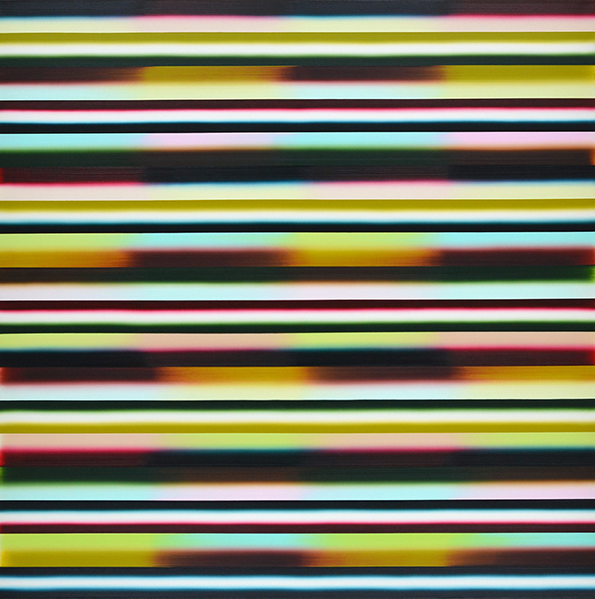 Vera Leutloff, Horizont: Jagd, 2007, Öl auf Leinwand, 180 cm x 180 cm, Preis auf Anfrage, Galerie Cyprian Brenner