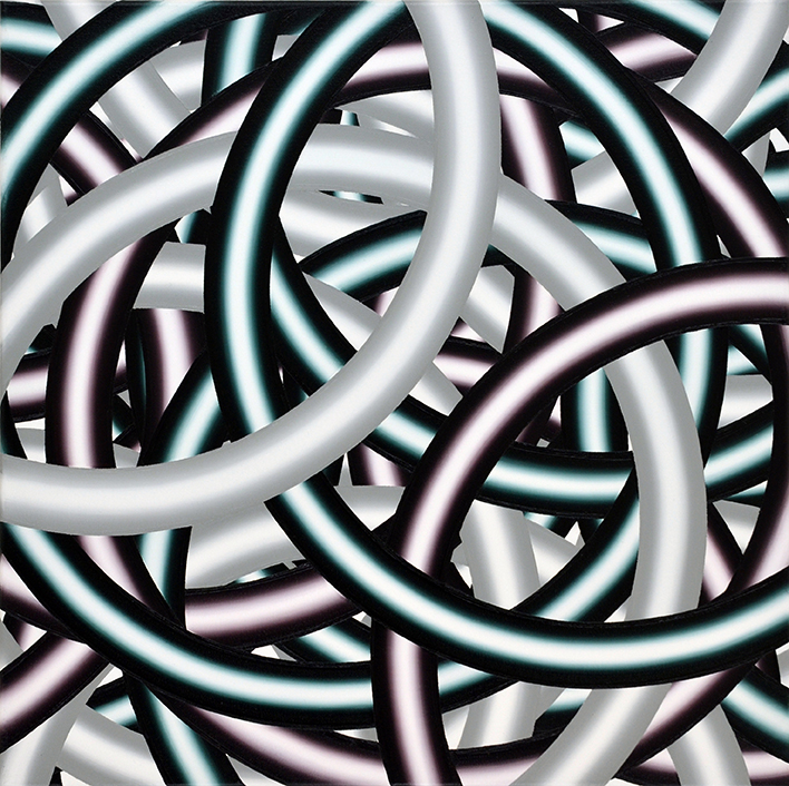 Vera Leutloff, Kreise: St. Hubertus, 2007, Öl auf Leinwand, 60 cm x 60 cm, , Preis: 2.250 €