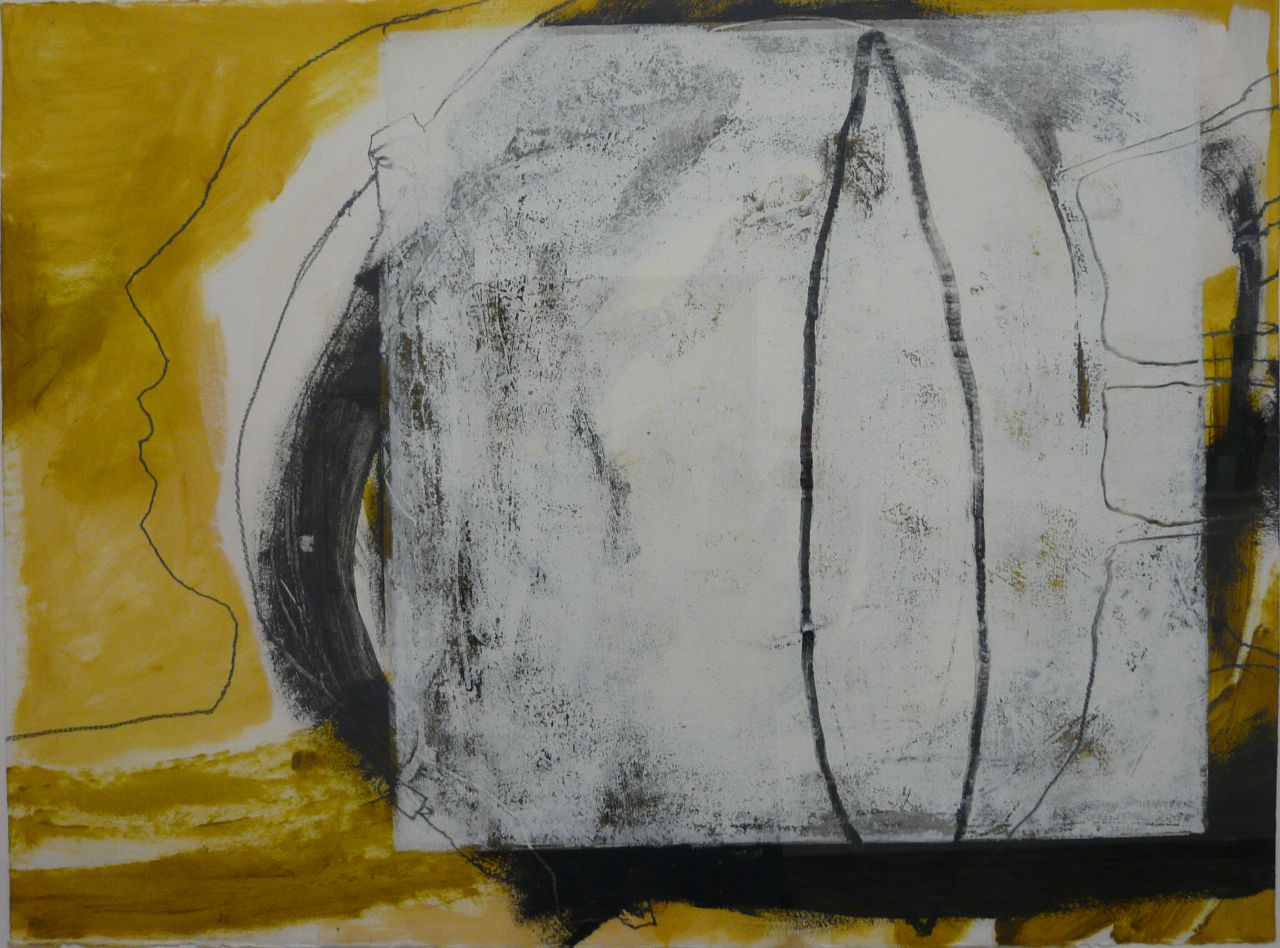 Regina Baumhauer, Diary, Traum, 2008, Graphit, Kreiden, Eitempera auf Papier, 58 cm x 79 cm