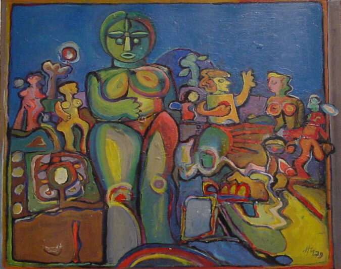 Hannes Münz, Keltische Venus, 1979, 55 cm x 68 cm, Preis: 1.300 €, SüdWestGalerie