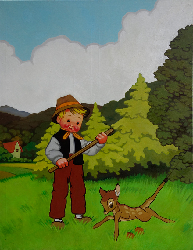 Erik Porstmann, Der Klassiker , 2015 , Öl auf Leinwand , 120 cm x 90 cm, Preis auf Anfrage, poe007kü