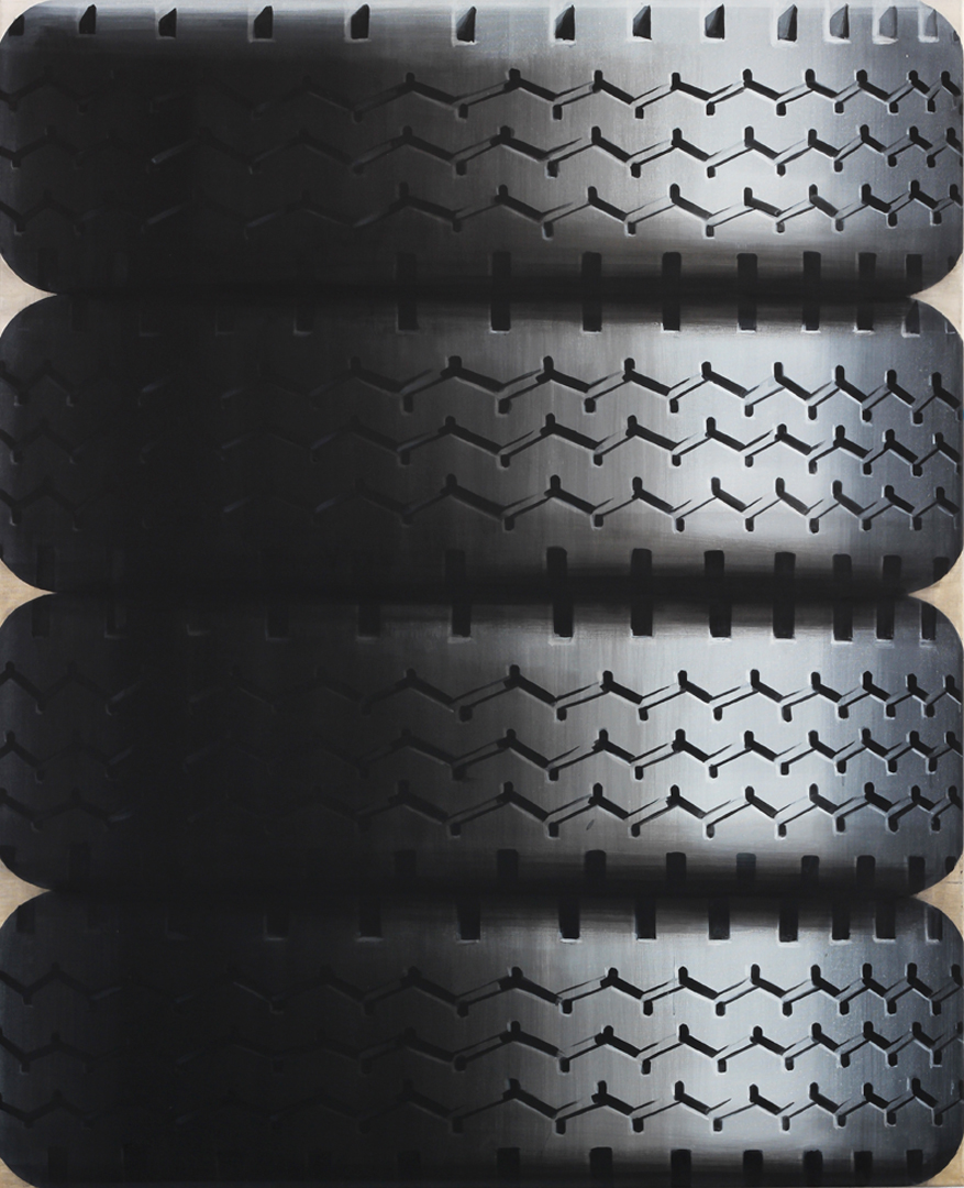 Johan Schäfer, Stapel, 2014, Acryl auf Baumwollgewebe, 160 cm x 130 cm, Preis auf Anfrage, Galerie Cyprian Brenner