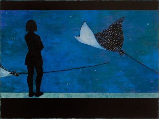 Kathrin Rank Rochenflug , 2009 , Öl auf Leinwand , 120 cm x 160 cm , Preis auf Anfrage, Galerie Cyprian Brenner