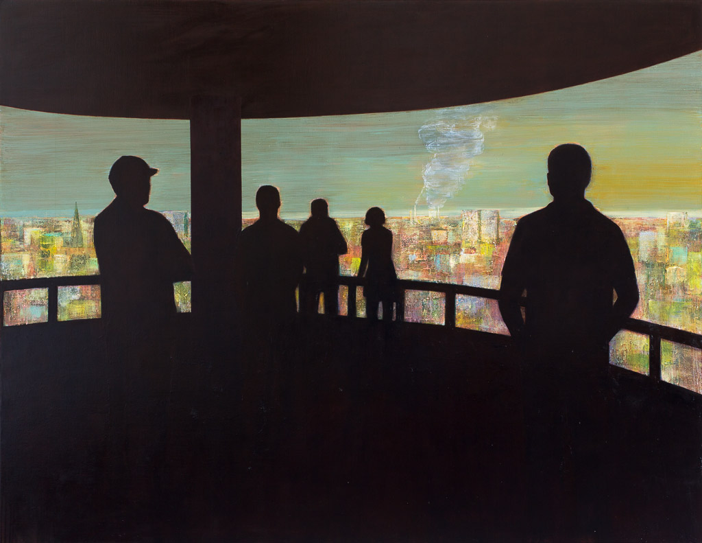Kathrin Rank , Suspicion , 2012 , Öl auf Leinwand , 170 cm x 220 cm , Preis auf Anfrage , Galerie Cyprian Brenner