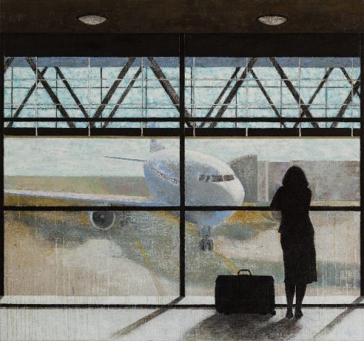 Kathrin Rank , unterwegs , 2009 , Öl auf Leinwand , 170 cm x 180 cm , verkauft!, Südwestgalerie