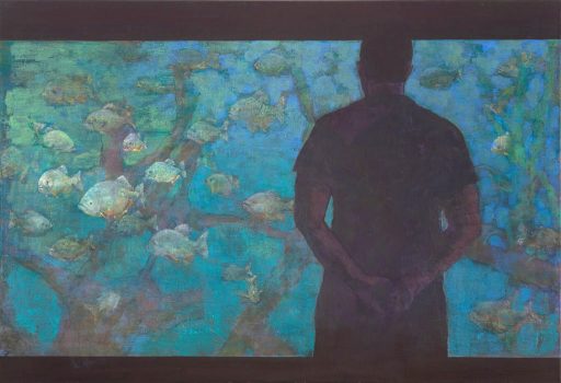 Kathrin Rank, Flächengestalt, 2017 und 2021, Öl auf Leinwand, 88 x 129 cm. Preis auf Anfrage, Galerie Cyprian Brenner