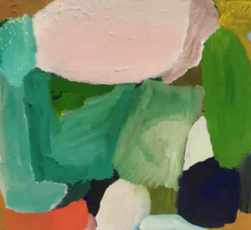 Elly Weiblen, Rosa Klang, 2019, Eitempera auf Leinwand / Holz, 53 cm x 58 cm                        