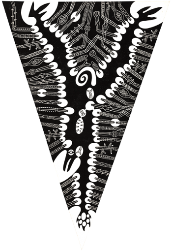 Georg Heller, vom Himmel hoch, 1992, 228 cm x 328 cm, Linolschnitt, Preis auf Anfrage, SüdWestGalerie